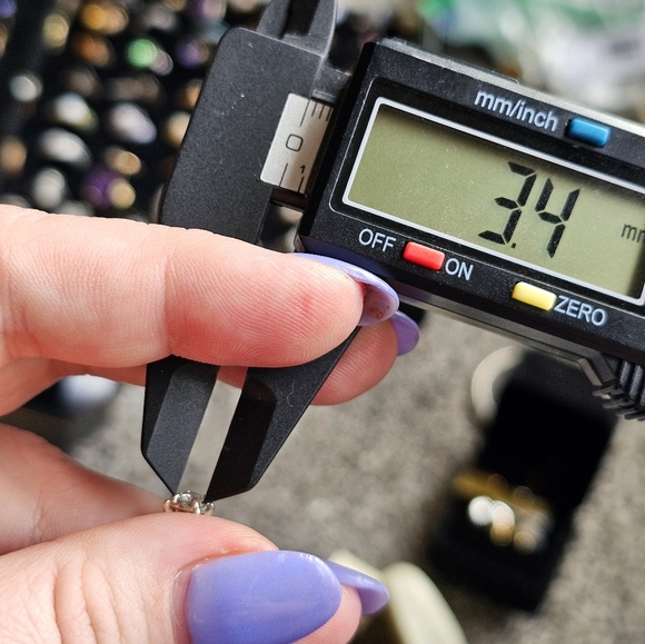 10k diamond ring size 8.5. Sizeable. Not stamped but tested 10k. This ring has b - Picture 8 of 9